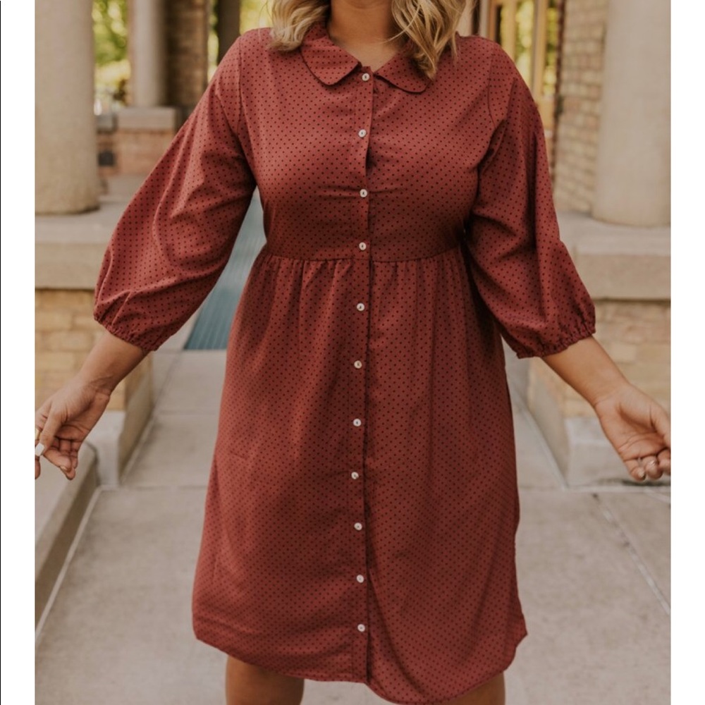 Roolee Heron Button Dress